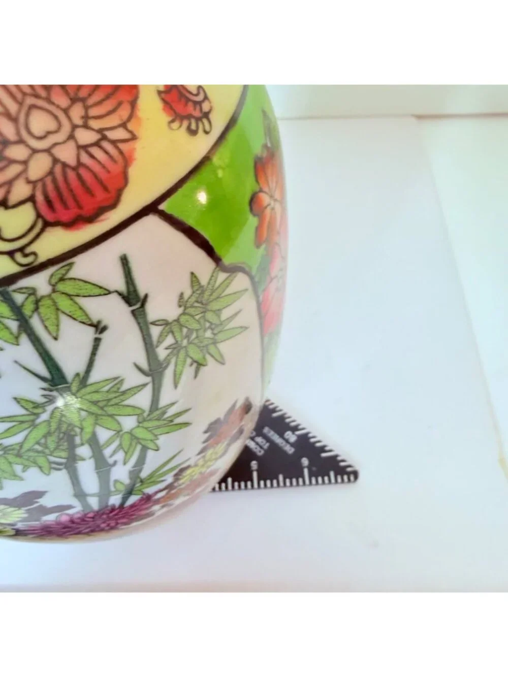 James Alex Chinoiserie Vase Asian Style Porcelain Pheasant Floral Home Decor